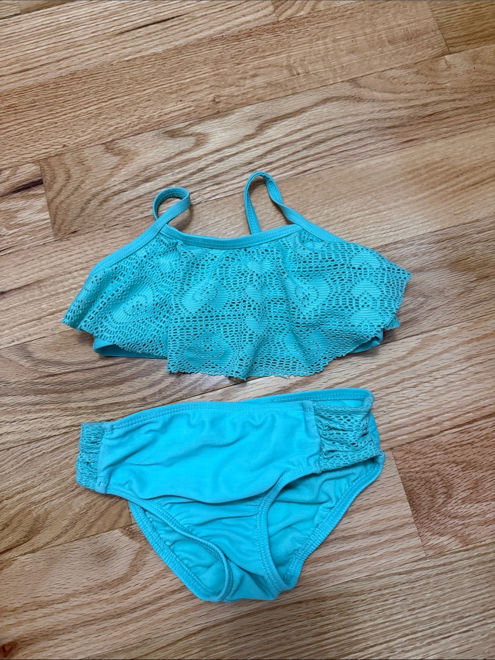 healthtex Aqua Crochet Ruffle Two-Piece Swim Set